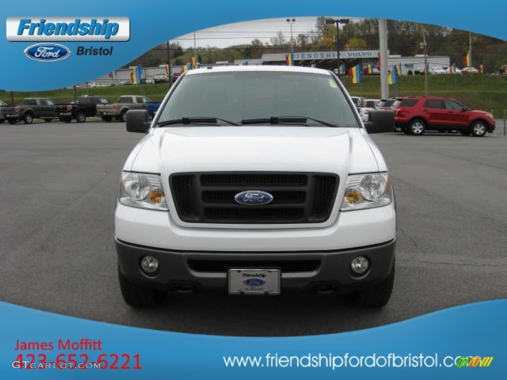2006 F150 FX4 SuperCab 4x4 - Oxford White / Medium/Dark Flint photo #3