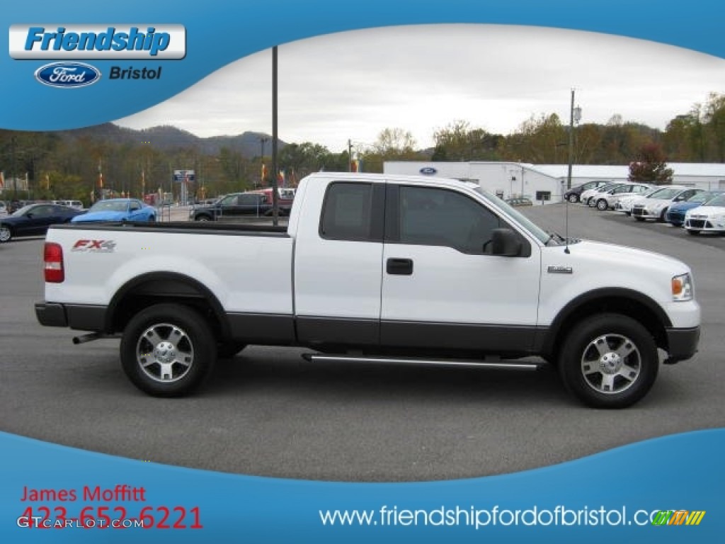 2006 F150 FX4 SuperCab 4x4 - Oxford White / Medium/Dark Flint photo #5