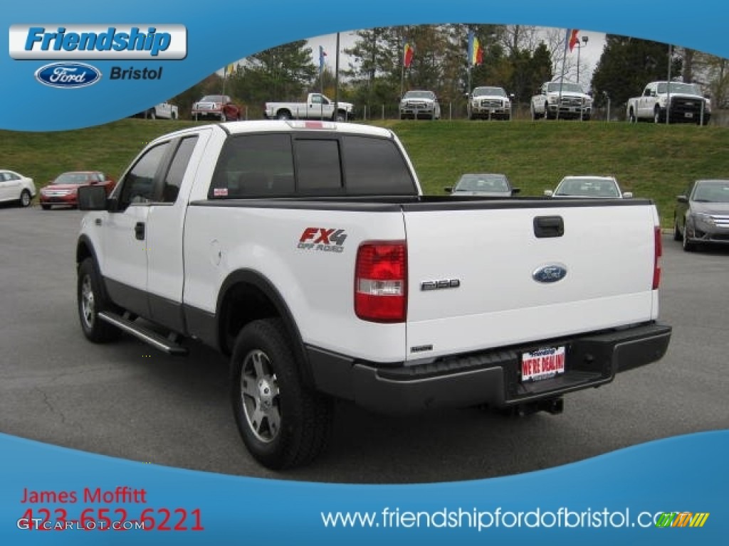 2006 F150 FX4 SuperCab 4x4 - Oxford White / Medium/Dark Flint photo #8