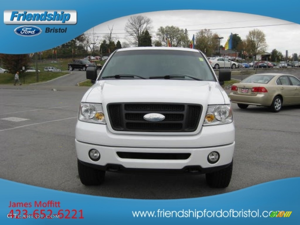 2006 F150 STX Regular Cab 4x4 - Oxford White / Medium Flint photo #3