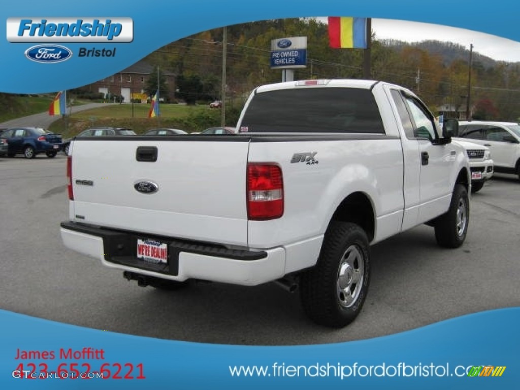 2006 F150 STX Regular Cab 4x4 - Oxford White / Medium Flint photo #6