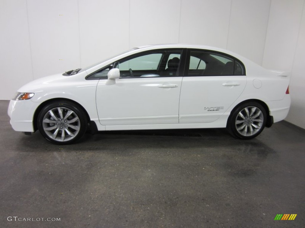 2011 Civic Si Sedan - Taffeta White / Black photo #3