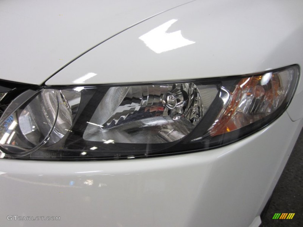 2011 Civic Si Sedan - Taffeta White / Black photo #4