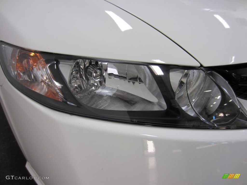 2011 Civic Si Sedan - Taffeta White / Black photo #6