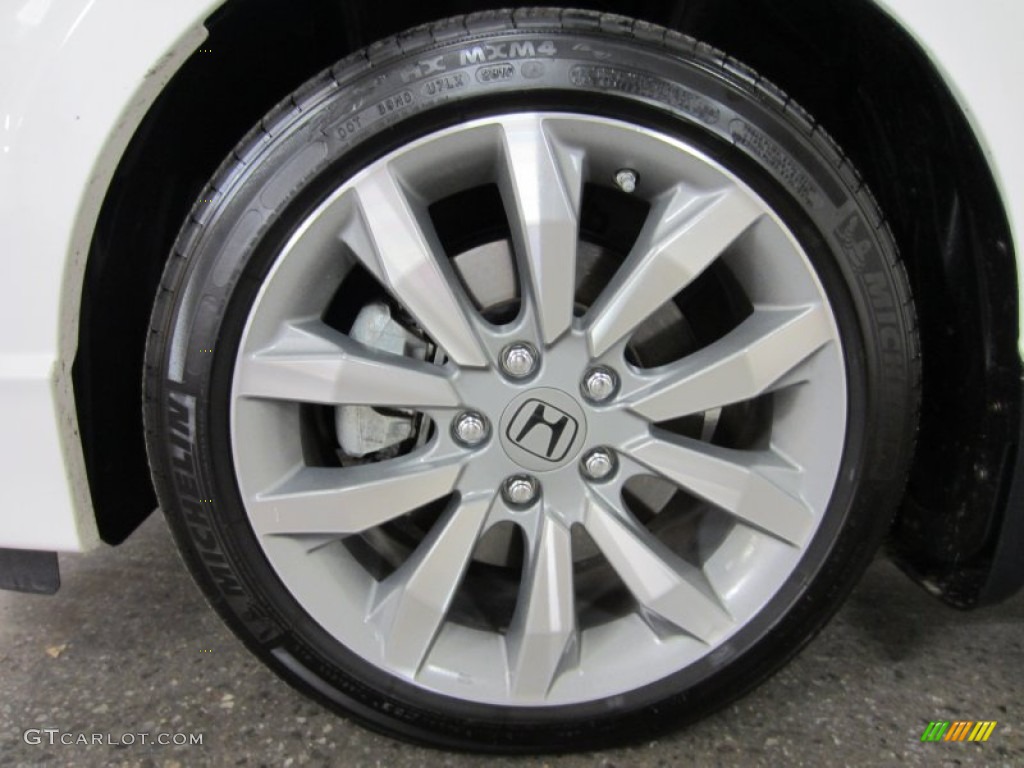 2011 Civic Si Sedan - Taffeta White / Black photo #8