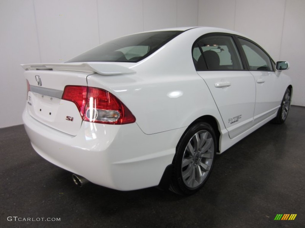2011 Civic Si Sedan - Taffeta White / Black photo #10