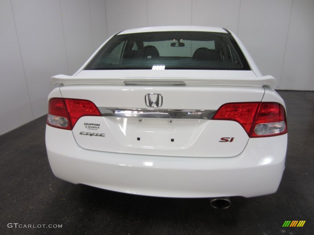 2011 Civic Si Sedan - Taffeta White / Black photo #11