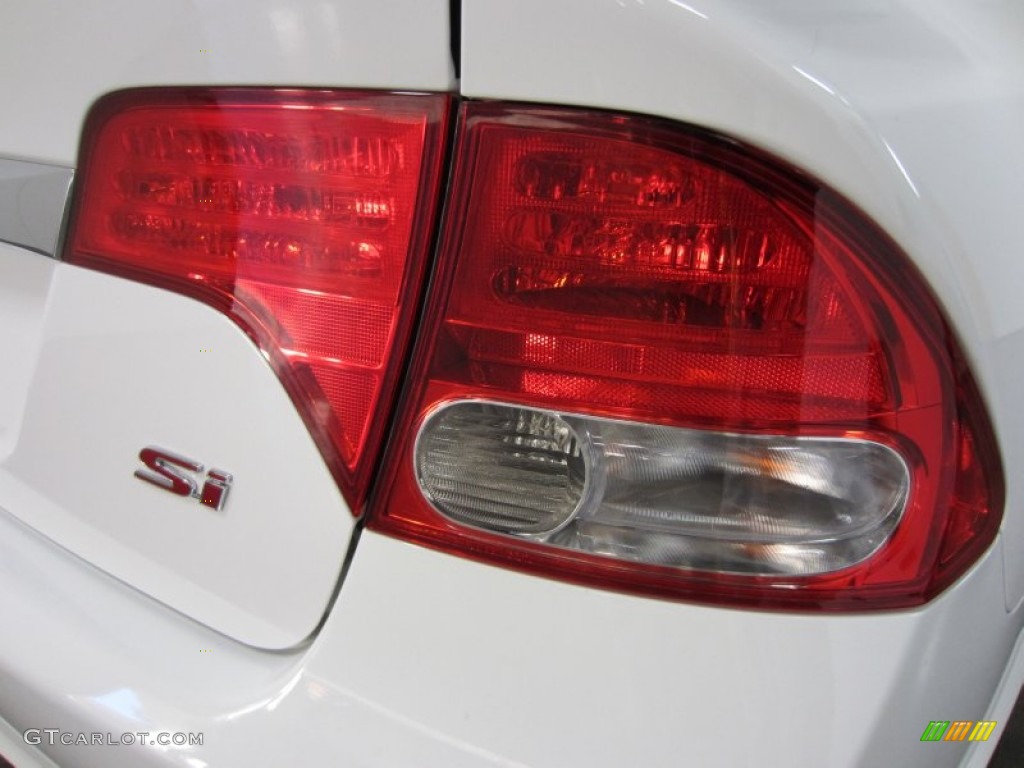 2011 Civic Si Sedan - Taffeta White / Black photo #13