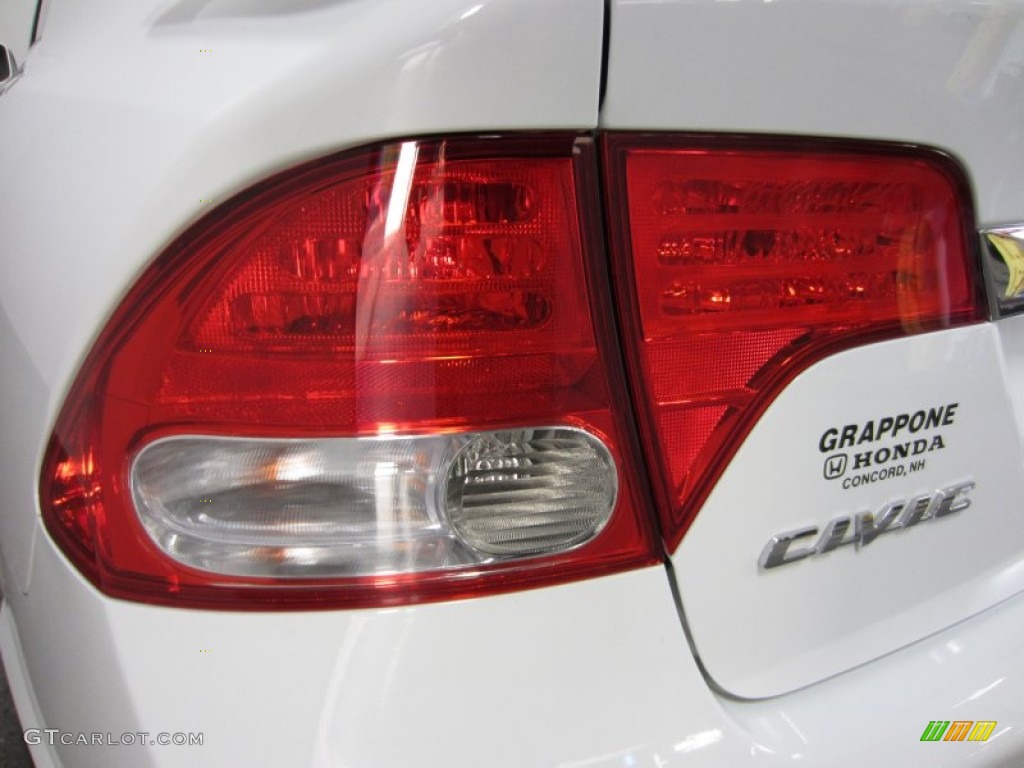 2011 Civic Si Sedan - Taffeta White / Black photo #14