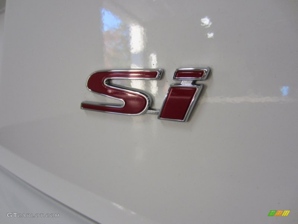 2011 Civic Si Sedan - Taffeta White / Black photo #15