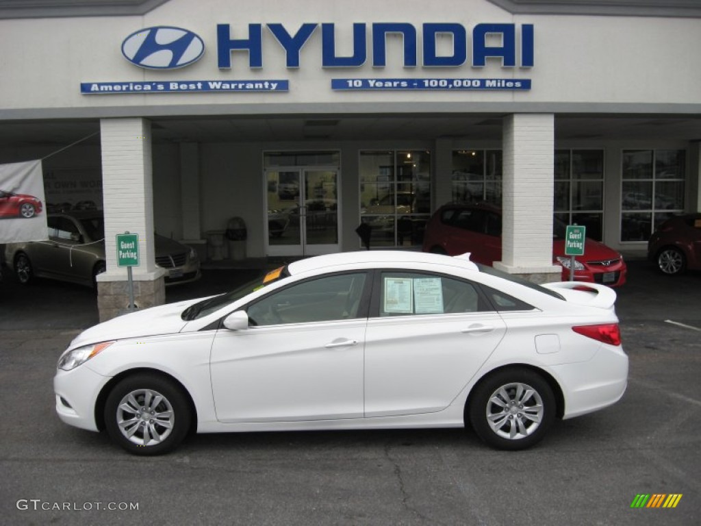 2011 Sonata GLS - Pearl White / Camel photo #1