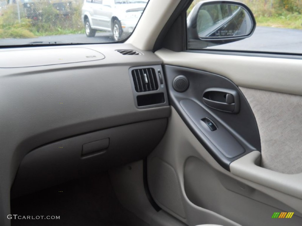 2006 Elantra GLS Sedan - Ebony Black / Gray photo #6