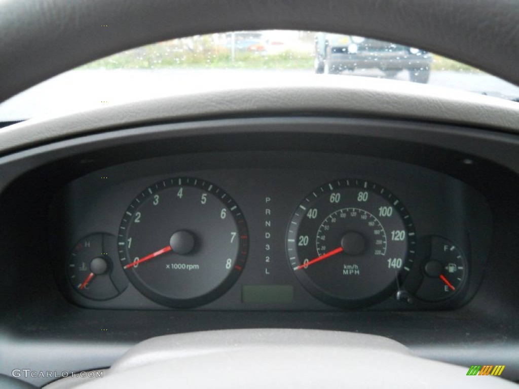 2006 Elantra GLS Sedan - Ebony Black / Gray photo #12