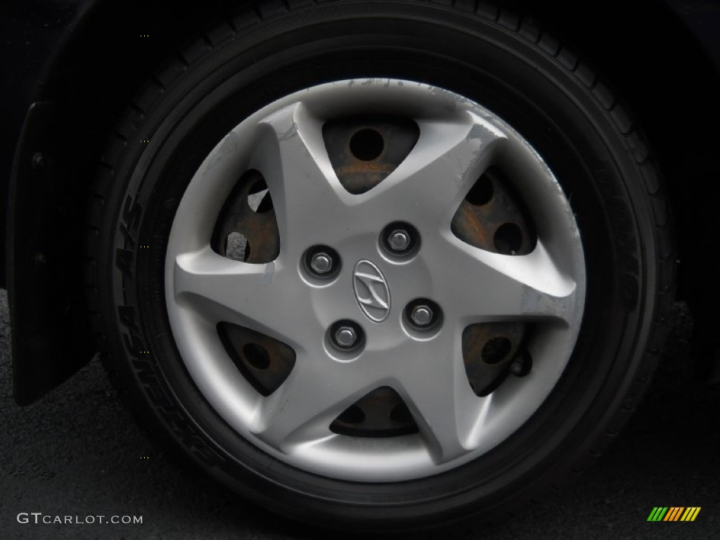 2006 Elantra GLS Sedan - Ebony Black / Gray photo #20