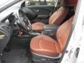 Black/Saddle 2011 Hyundai Tucson Limited AWD Interior Color