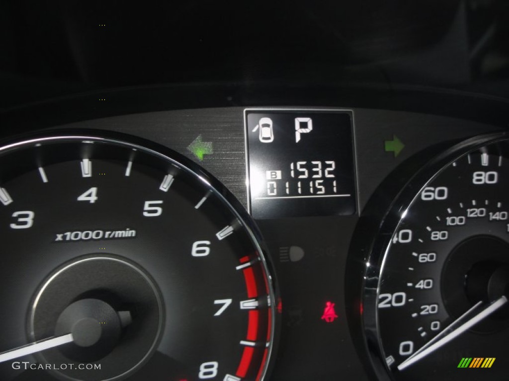 2011 Outback 2.5i Premium Wagon - Graphite Gray Metallic / Off Black photo #25