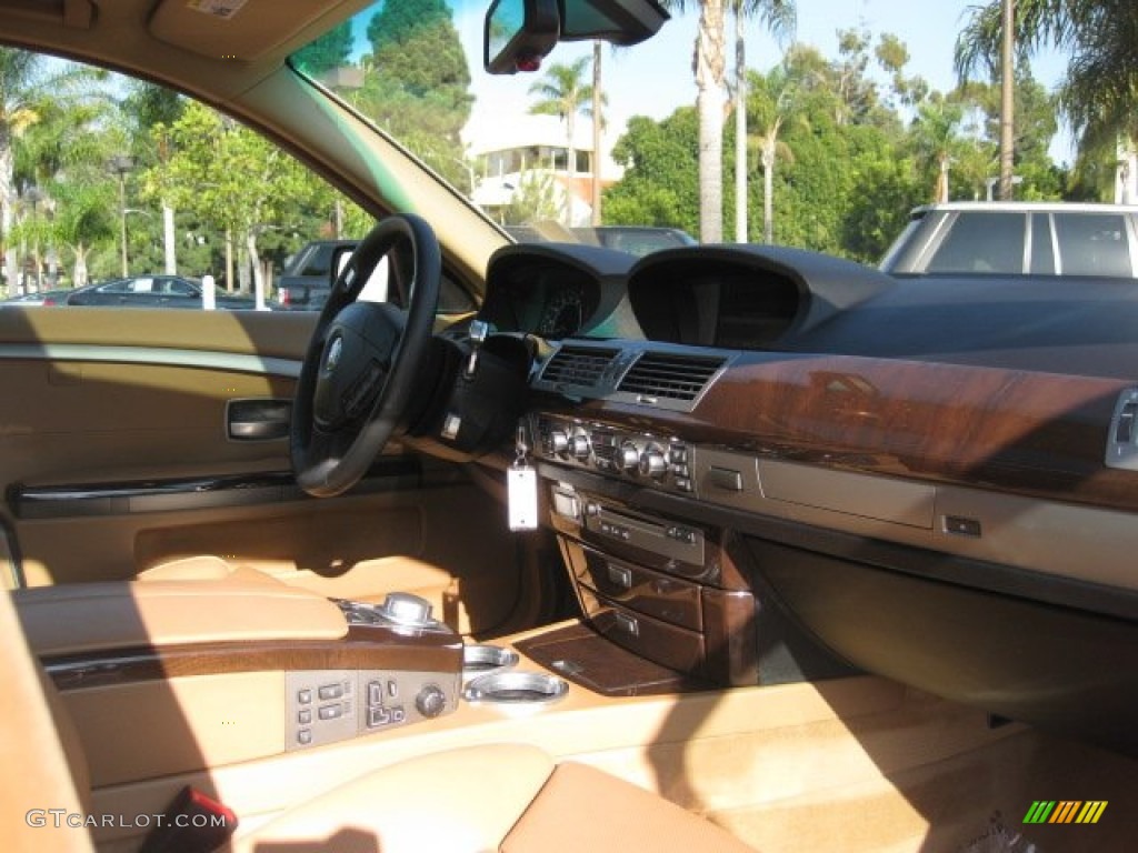 2006 7 Series 750i Sedan - Alpine White / Black/Natural Brown photo #5