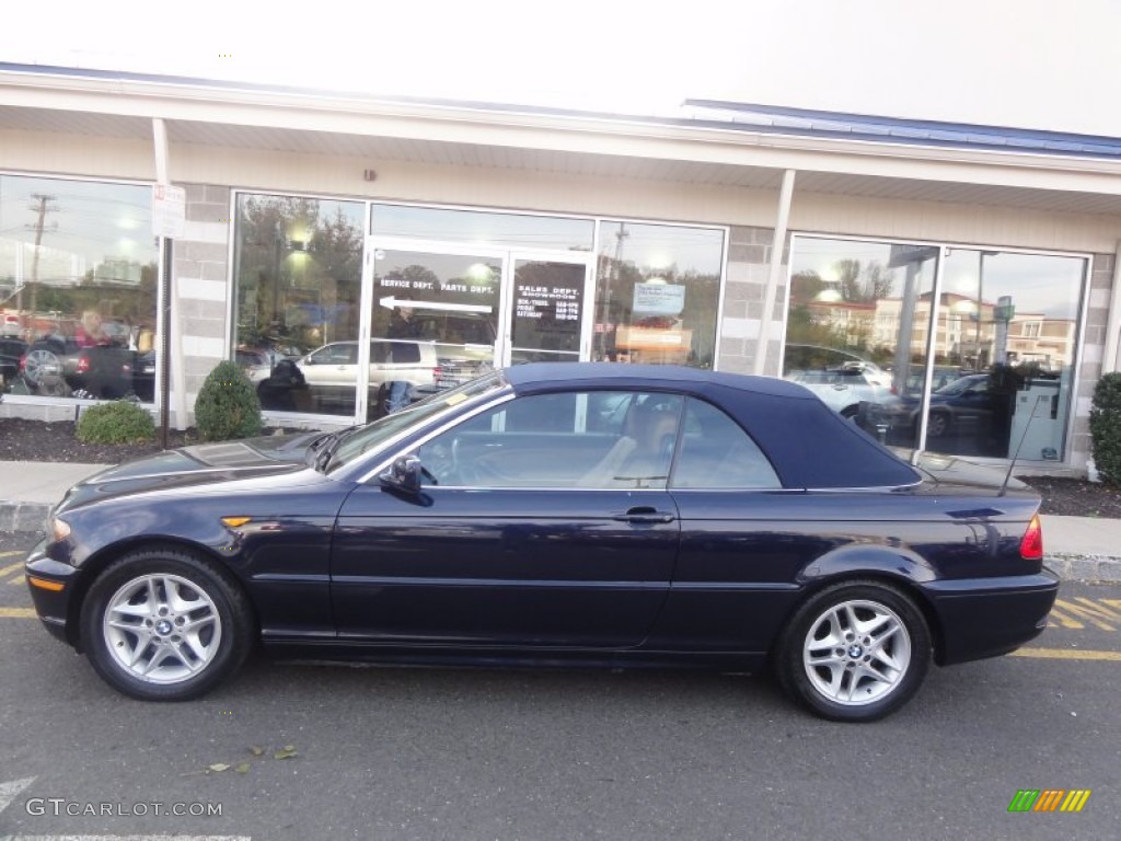 2004 3 Series 325i Convertible - Orient Blue Metallic / Sand photo #3