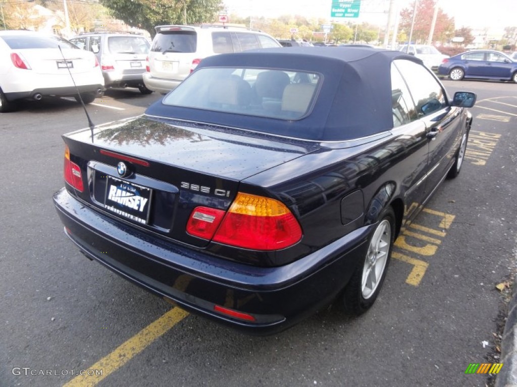 2004 3 Series 325i Convertible - Orient Blue Metallic / Sand photo #7