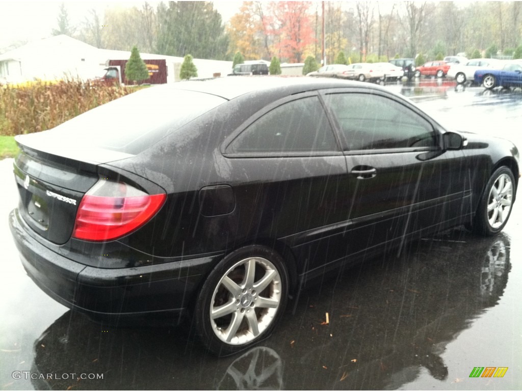 2004 C 230 Kompressor Coupe - Black / Black photo #4