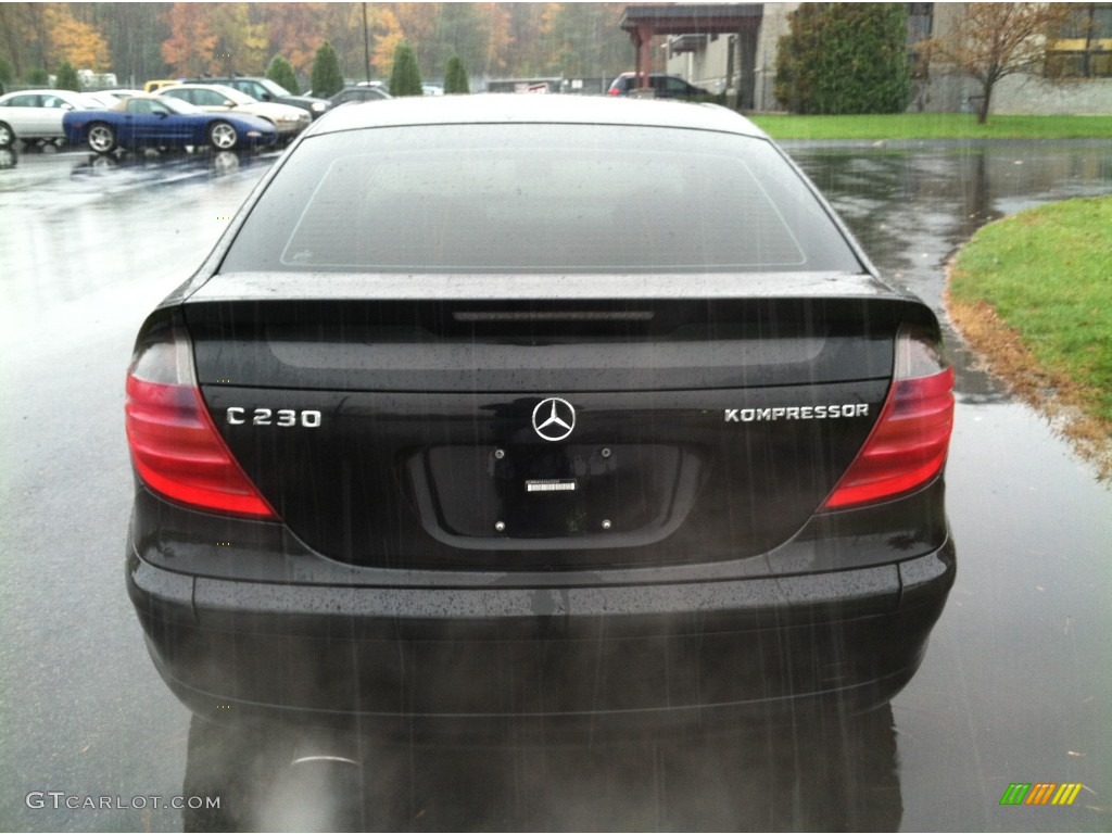 2004 C 230 Kompressor Coupe - Black / Black photo #5