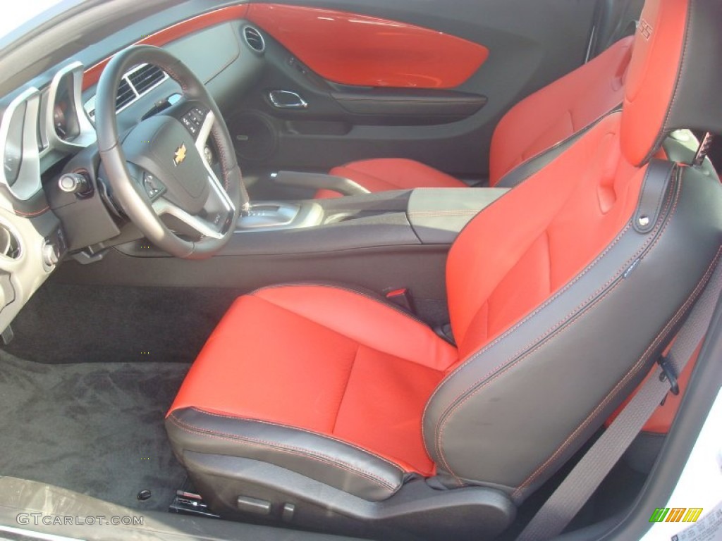 Inferno Orange/Black Interior 2012 Chevrolet Camaro SS/RS Coupe Photo #55780187