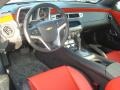 Inferno Orange/Black Prime Interior Photo for 2012 Chevrolet Camaro #55780197