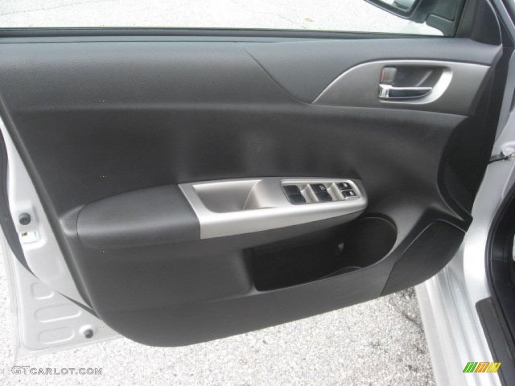 2010 Subaru Impreza WRX Wagon Carbon Black Door Panel Photo #55781738