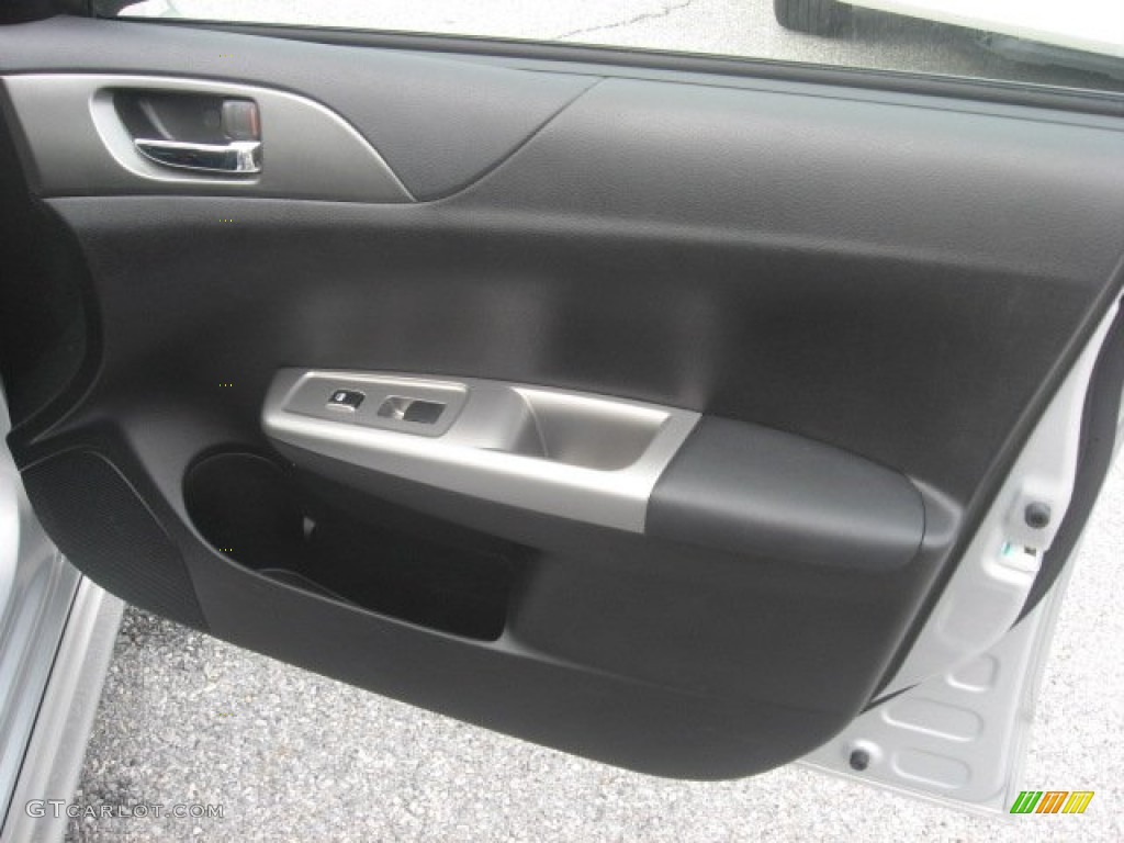 2010 Subaru Impreza WRX Wagon Carbon Black Door Panel Photo #55781747