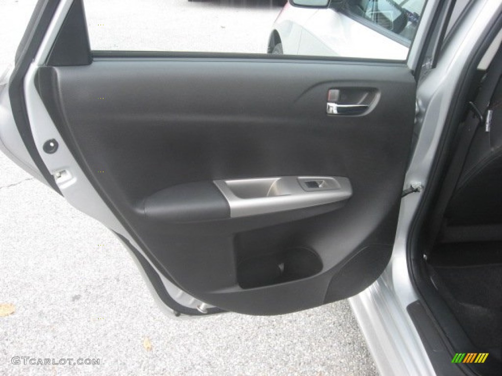 2010 Subaru Impreza WRX Wagon Carbon Black Door Panel Photo #55781774