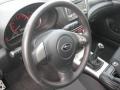 2010 Subaru Impreza Carbon Black Interior Steering Wheel Photo