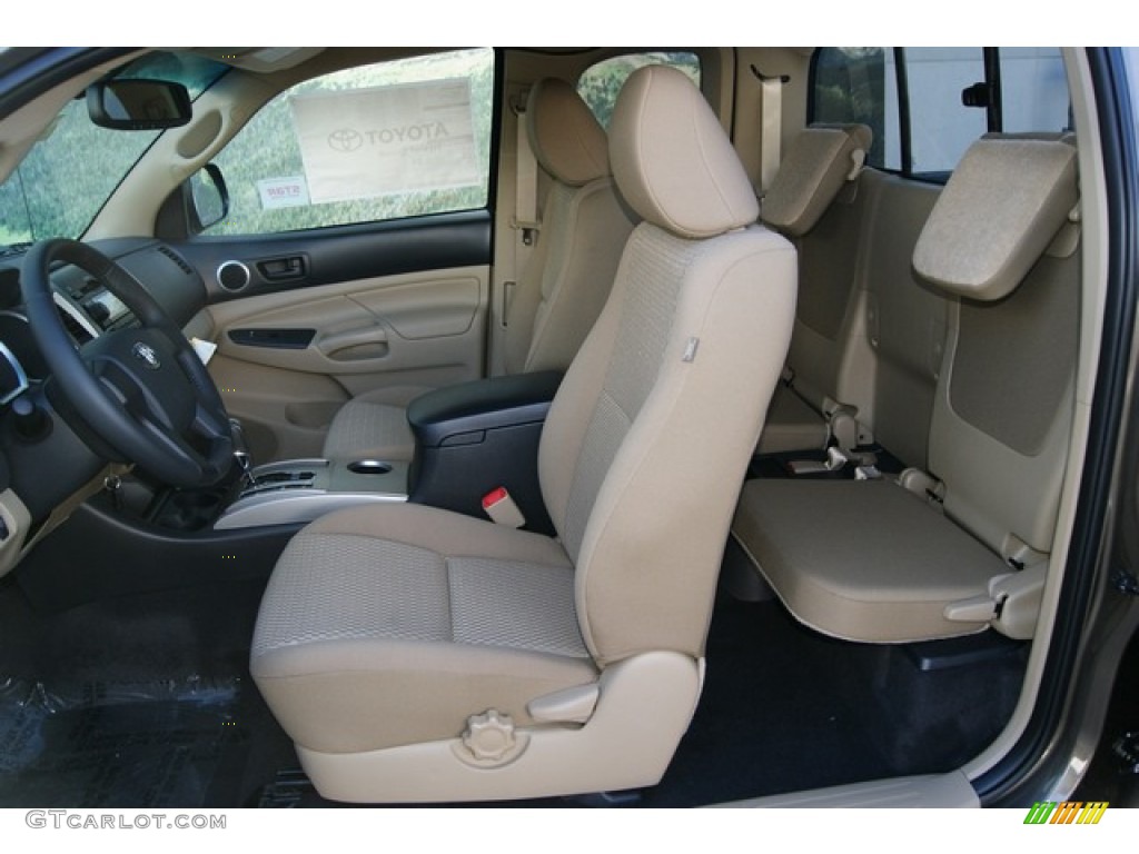 Sand Beige Interior 2012 Toyota Tacoma V6 SR5 Access Cab 4x4 Photo #55782884