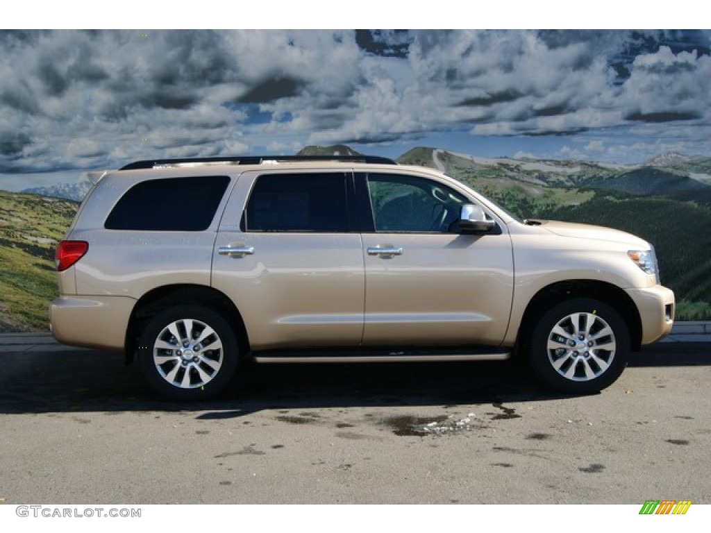 Sandy Beach Metallic 2012 Toyota Sequoia Limited 4WD Exterior Photo #55783705