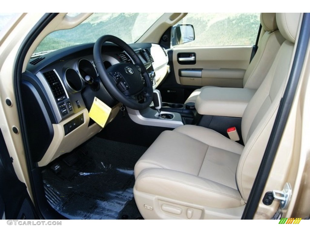 Sand Beige Interior 2012 Toyota Sequoia Limited 4WD Photo #55783721