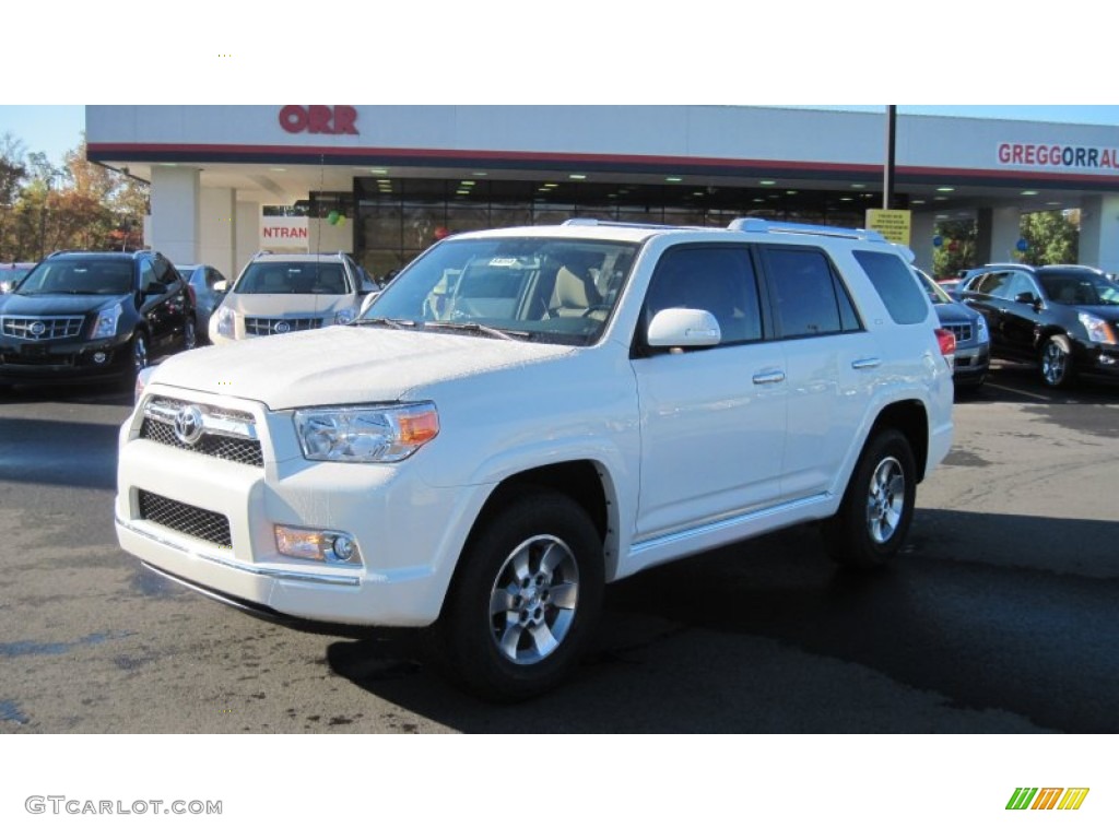 2011 4Runner SR5 4x4 - Blizzard White Pearl / Sand Beige photo #1