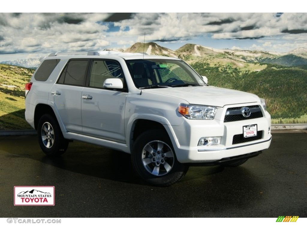 2011 4Runner SR5 4x4 - Blizzard White Pearl / Sand Beige photo #1
