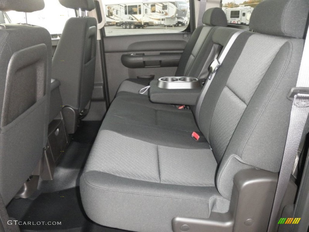 Ebony Interior 2012 GMC Sierra 3500HD SLE Crew Cab 4x4 Chassis Photo #55786091