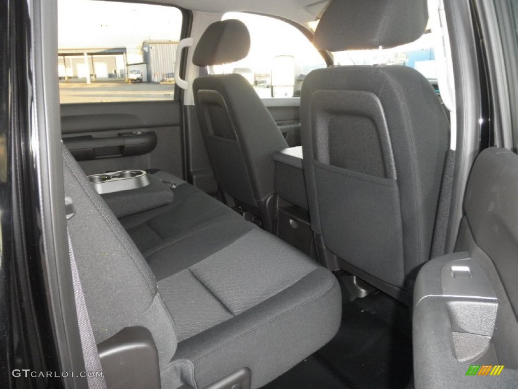 Ebony Interior 2012 GMC Sierra 3500HD SLE Crew Cab 4x4 Chassis Photo #55786127