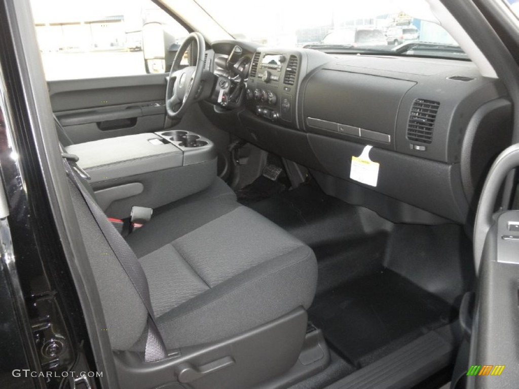 Ebony Interior 2012 GMC Sierra 3500HD SLE Crew Cab 4x4 Chassis Photo #55786136