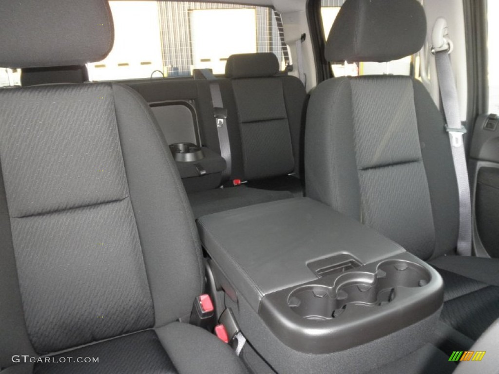 Ebony Interior 2012 GMC Sierra 3500HD SLE Crew Cab 4x4 Chassis Photo #55786145