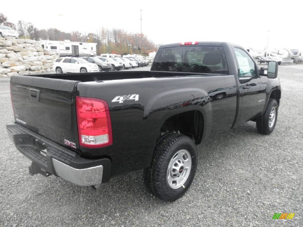 Onyx Black 2012 GMC Sierra 2500HD Regular Cab 4x4 Exterior Photo #55786487