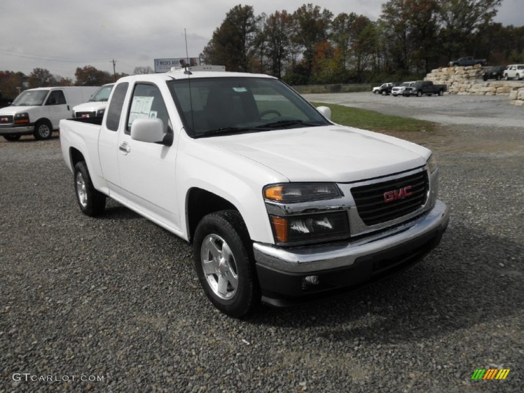 Summit White 2012 GMC Canyon SLE Extended Cab Exterior Photo #55786505