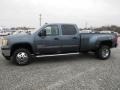 2012 Stealth Gray Metallic GMC Sierra 3500HD SLE Crew Cab 4x4 Dually  photo #4