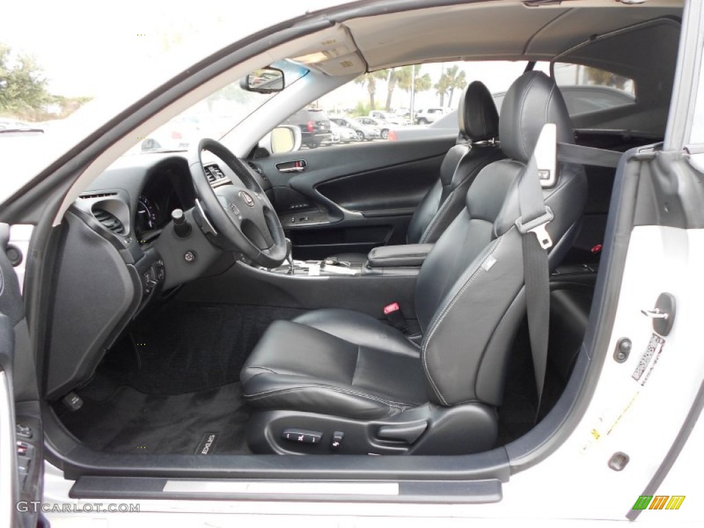 Black Interior 2010 Lexus IS 350C Convertible Photo #55787591