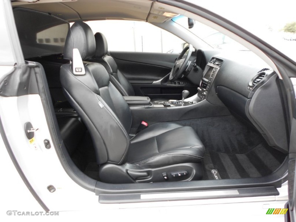 Black Interior 2010 Lexus IS 350C Convertible Photo #55787615