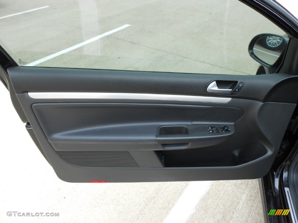 2008 Volkswagen GTI 2 Door Anthracite Black Door Panel Photo #55788122