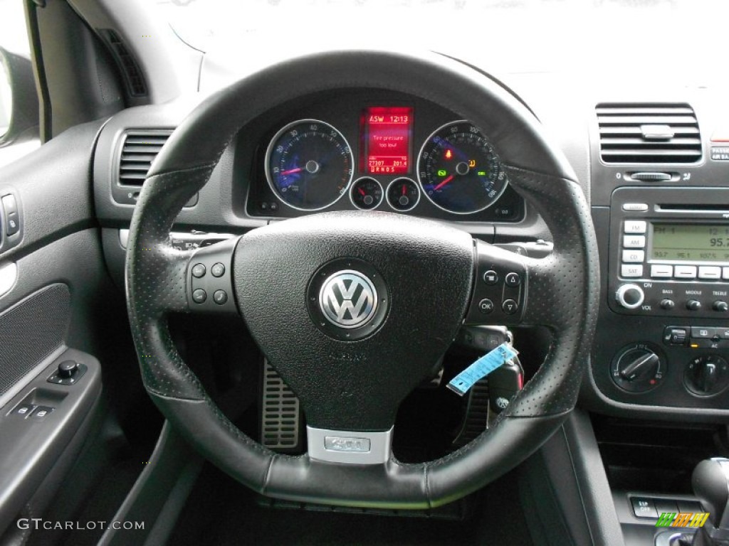 2008 Volkswagen GTI 2 Door Anthracite Black Steering Wheel Photo #55788197