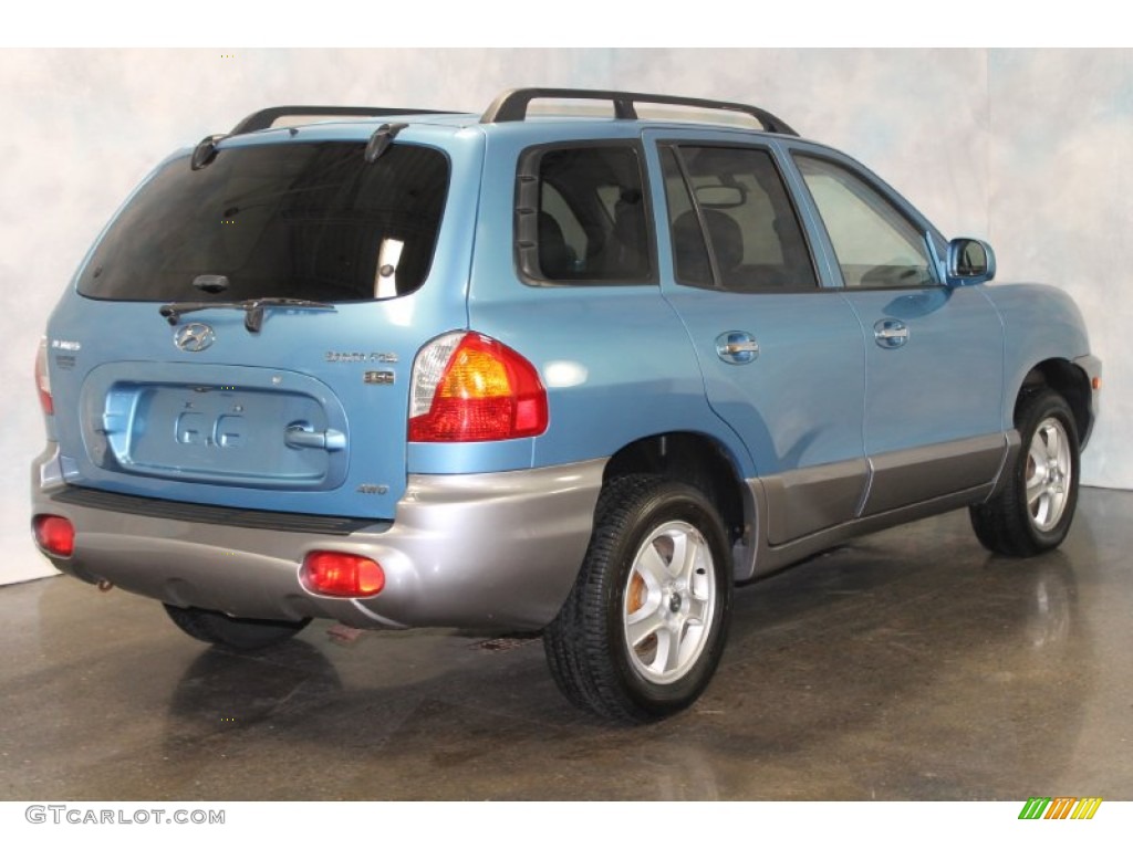 Arctic Blue 2003 Hyundai Santa Fe LX 4WD Exterior Photo #55788338