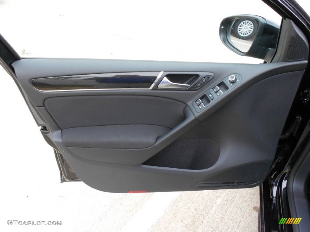 2012 Volkswagen GTI 4 Door Interlagos Plaid Cloth Door Panel Photo #55789163