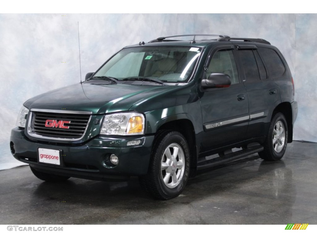 2005 Envoy SLE 4x4 - Emerald Jewel Green Metallic / Light Tan/Ebony photo #1